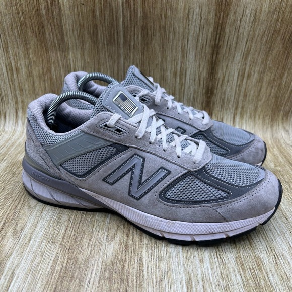 New Balance 990v5 Men's Size 9.5 Gray Suede Running Walking Dad Shoes Sneakers - Picture 1 of 10